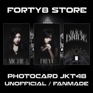 photocard jkt48 unofficial / fanmade edisi the black bride - freya