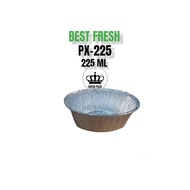 PRICE FOR 100PCS ALUMINUM OVAL MODEL PX-225 - ALUMINUM FOIL OVAL CONTAINER PX 225 [PACKAGE CONTENTS 