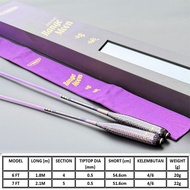 YGC Taiwan Joran Teleskopik Ultra Light 1.8m/2.1m 6ft 7ft ( PURPLE FAIRY ) Udang Galah Telescopic Ro