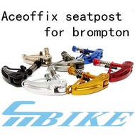 ACEOFFIX Bike Seatpost Clamp Seat Post For Brompton 3Sixty Pikes Folding Ti Titanium Axle 1 Set SP01