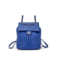 Chanel Small Blue Quilted Lambskin Urban Spirit Backpack Silver Hardware, 2016