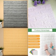 Modern Brick 3D Wall Sticker Self-adhesive Waterproof Decor Panel