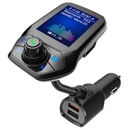 Bluetooth 5.0 FM Transmitter Car USB MP3 Player Wireless Handsfree Car Part Kit with QC3.0 Car Quick Charge