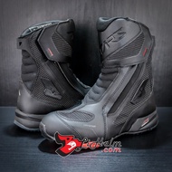 Alpinestars RT-7 DRYSTAR Shoes | Black RED| Water PROOF TOURING BOOTS