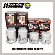 Works Engineering Perfomance Engine Oil Filter Perodua Proton Honda Toyota Volkswagen Isuzu Lexus