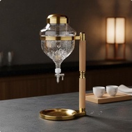 [szluzhen3gv] Sake Serving Pitcher Thimble Drip Switch Unique Liquor Server Glass Beverage Chiller f