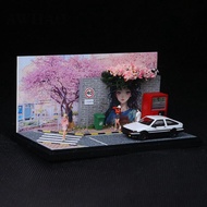 [AWHAO] 1/64 Diorama Display Case Decorative Collectible with Cover Display Box