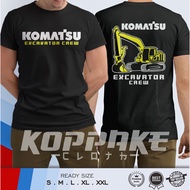 Komatsu Excavator Crew Heavy Equipment T-Shirt Distro Shirt