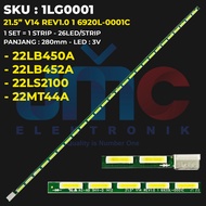 BACKLIGHT TV LG 22 Inch 22LB452A 22LB450A 22MT44A 22LS2100 21.5β V14 REV1.0 1 6920L-0001C