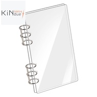 Loose Leaf A6 Binder 6-Ring Clear Acrylic Binder Notebook Cover A6 Planner Budget Binder Folders  Su