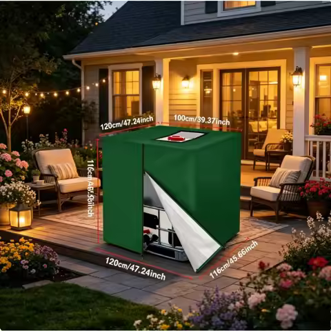 420D Oxford Fabric Water Tank Cover Sunproof 1000L Dustproof IBC Ton Barrel Protector