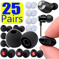 25/20/15Pairs S/M/L Replacement Headphones Eartips - Universal Multifunction Earbuds for Wired / Wir