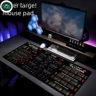 YGS Chart Pattern Mouse Pad, Stock Market Chart Pattern Efficient Trader Desk Pad, Easy Clean Smooth