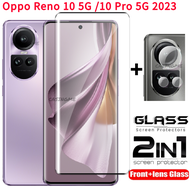 2in ปกป้องหน้าจอโทรศัพท์ฟิล์มใส1 Oppo Reno 10 11 Pro 5G 2023ปกป้องหน้าจอสำหรับ Oppo Reno 10 10Pro Re