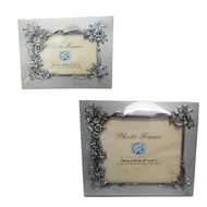 Etched Flower Metal Picture Frame (5R or 8R size)