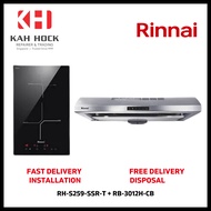 RINNAI RH-S259-SSR-T SLIMLINE HOOD + RB-3012H-CB 30CM 2 INDUCTION HOB BUNDLE