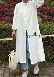 BigSize Dress Tunik INARA Dress Tunik Hijab Irise Wanita korea A Line Pantai Midi Casual Tunik pest
