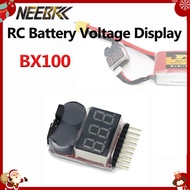 NEEBRC 1PCS BX100 1-8S BB Low Voltage Alarm Buzzer Meter Lipo Battery Indicator Tester 3.7V-22.2V Fo