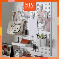 SIV Pegboard Peg Board Organizer Wall Hanging Board Shelf Pegboard Accessories