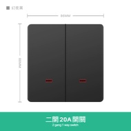 Modern Lighting Wall Black Dimmer Switch Paint Panel 13A Universal Socket 3 Pin Plug Power Point Wit