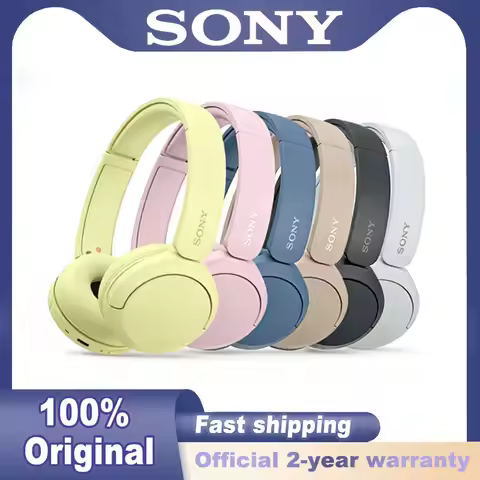 Sony WH-CH520 Wireless On-Ear Headphones, Bluetooth Headset with Mic Long Battery Life
