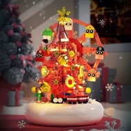 Crystal Ferris Wheel Christmas Tree Music Box Children Pair~Toy Girl Gift Compatible~High-Plot~Kapok