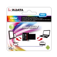 [特價]RIDATA錸德HT2 USB3.1Gen1+TypeC雙介面隨身碟 16G OTG黑