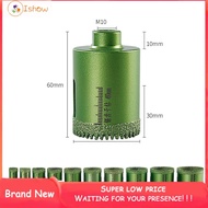 [ISHOWMAL] 20-60mm M10 Dry Drilling Hole Saw Opener Diamond Drill Bit for Marble Concrete❀