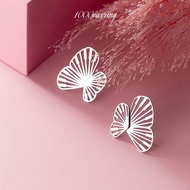 1000earring 925 Sterling Silver Hera Butterfly Jacket Earrings - Silver