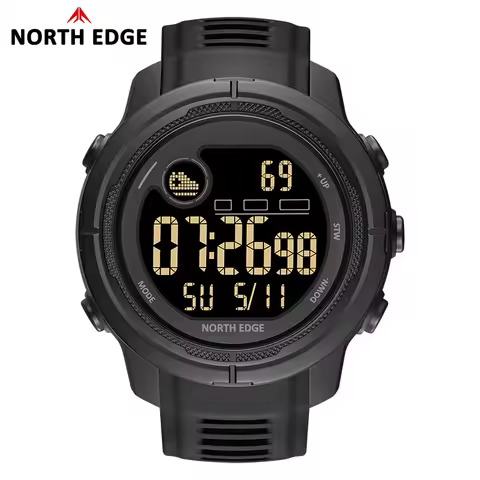 NORTH EDGE NEW MARS 5 Men's Digital Watch Outdoor Military Sports LED Watches Waterproof 50M HR & Sp