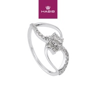 HABIB Diamond Ring in 375/9K White Gold 271271224