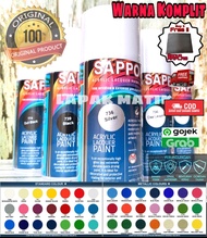 Pilok Sapporo Hitam Putih Silver Hitam doff Clear Silver gold Epoxy flinkote dan warna lain 300ml