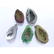 [Baojun Spar Pavilion]~5 Pendants, Crystal Surface Electroplating Plus Color DZS-6