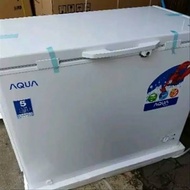 Freezer box Aqua 200w 200liter garansi