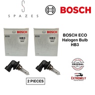 BOSCH ECO HB3 12V 60W Halogen Bulb Bosch HeadLight HB3 Bulb - 1 set (2 PCS)