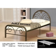 Katil Besi / Katil Bujang / Single Bed Frame / Metal Bed/ Furniture / Super base [Besi tebal] [ Read