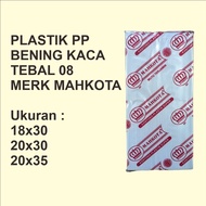 Clear PP Plastic GLASS/MIKA Thickness 08 Size 18x30 20x30 20x35 Plastic Packaging