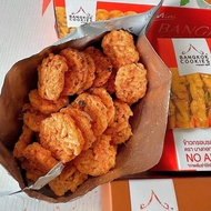 Delicious Kinower Snack Box Bangkok Cookies Rice Cake with Lemongrass Flavor Puffed Food Thai Brand 