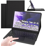 Smart Samsung Galaxy Tab S8+/S7 /S6/S7+ Keyboard Case Tab A8 Lite Case with Keyboard Sarung Papan Ke