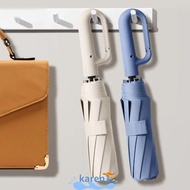 KAREN 106/125CM Automatic Umbrella, Portable Rain Ring Buckle Umbrella,  Dual-use Large Anti-Ultravi