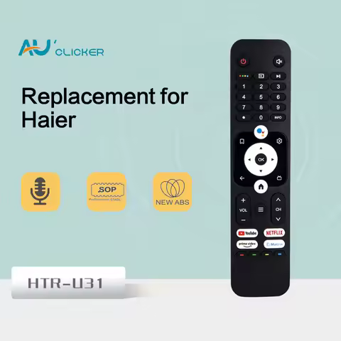 HTR-U31 Voice Remote Control Replacement For Haier Smart TV H50K66UG H55K66UG H58K66UG H65K66UG H32K