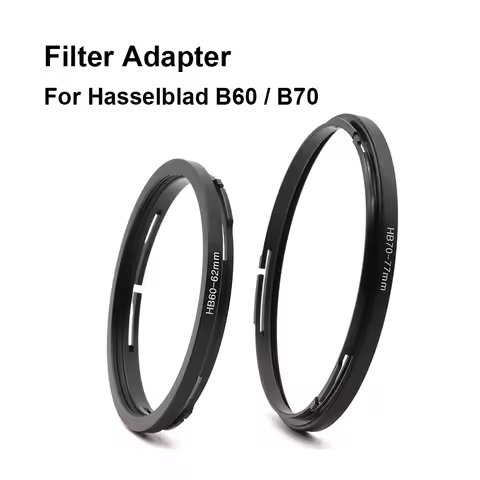 HB60 / HB70 Metal Filter Adapter Ring for Hasselblad B60 / B70 bayonet mount 62/ 67/ 72/ 77/ 82mm fi