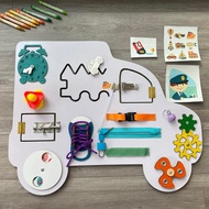 Busy board, Car-shaped Busy board for children