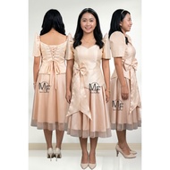 FILIPINIANA WITH BUTTERFLY SLEEVES/ FILIPINIANA OATH TAKING DRESS/ GRADUATION DRESS/ CIVIL WEDDING