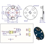 DC Brushless Motor 12V 2A 2208-100T AS5600 Magnetic Encoder PTZ Motor 110KV BLDC External Rotor Brus
