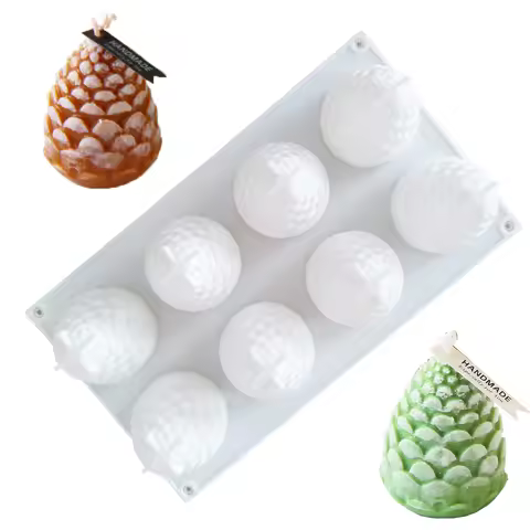 3D Fruit Shape Silicone Cake Mold Baking Tool Decorative Mold Pine Cone Pineapple Shape Non-Stick Ba