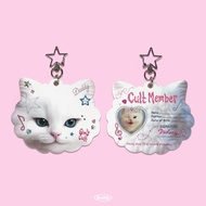 DADDY | Cult Member Frame Card Keychain พวงกุญแจการ์ด รูปน้องแมว สุดน่ารัก