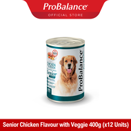 [Carton] ProBalance 9.6kg Senior Wet Dog Food - 400g x 24 cans (2 Flavours)