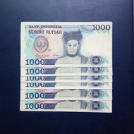 👍 Uang Lama Sisingamangaraja 1000 Rupiah 1987, 1 Lembar