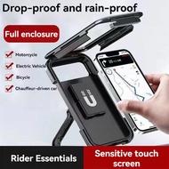 Phone Mirror Motorcycle Bicycle Adjustable Telefon Pendakap Waterproof Holder Side Type Bimbit Stand